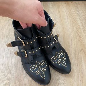 STRADIVARIUS COWBOY BOOTS 100% leather 7.5